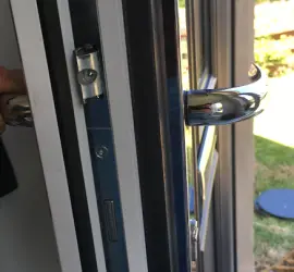 White upvc door