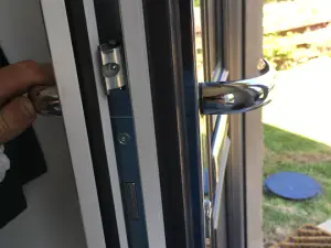 White upvc door