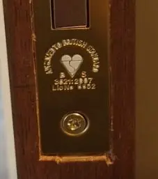 BS Kitemark on lock
